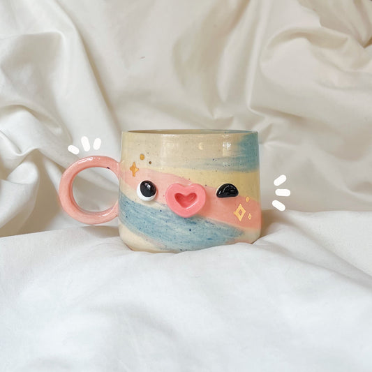 Winky marble mug