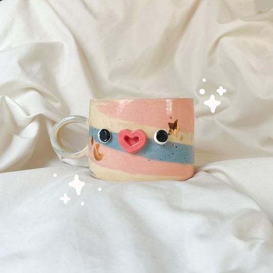 Colorful marble mug