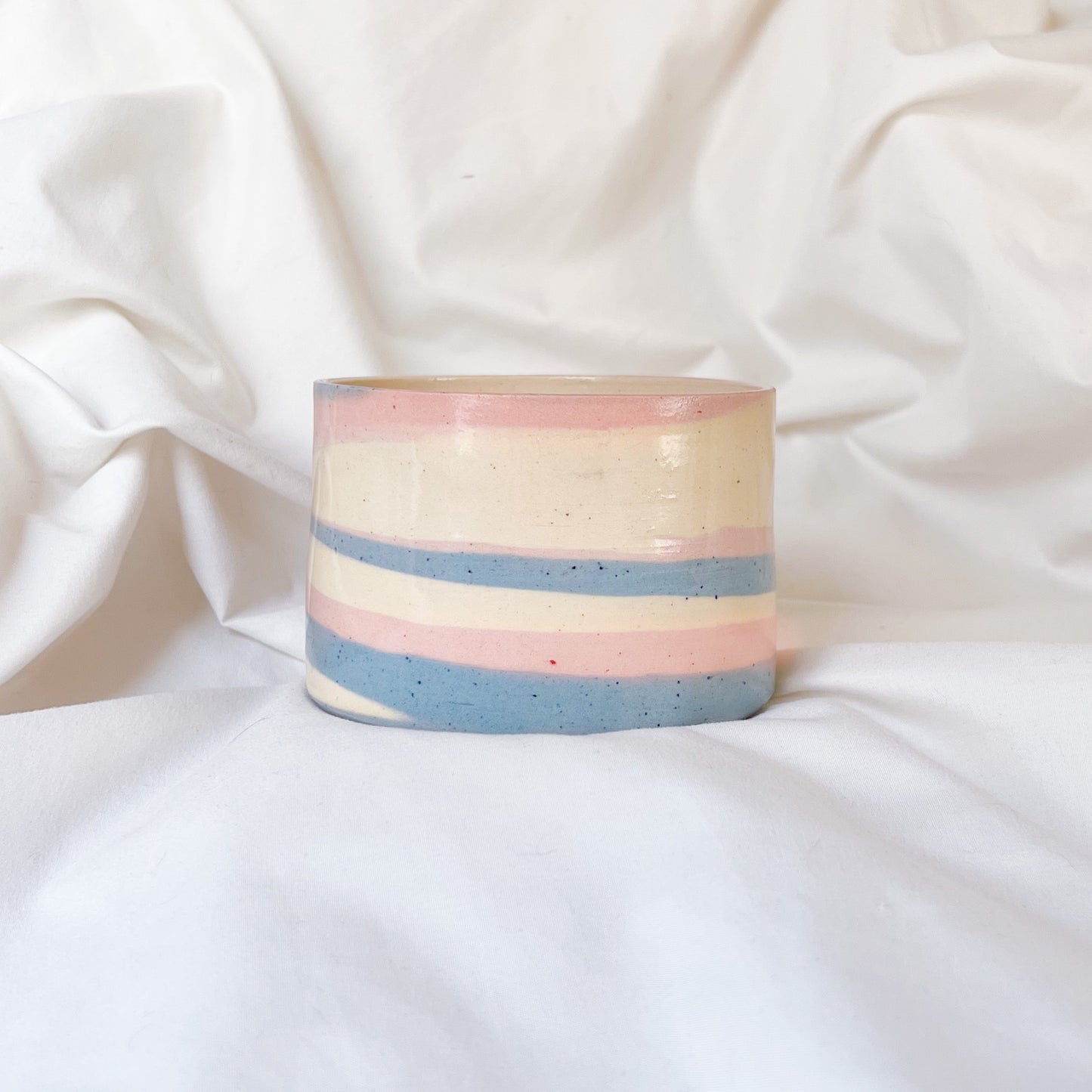 Colorful marble planter