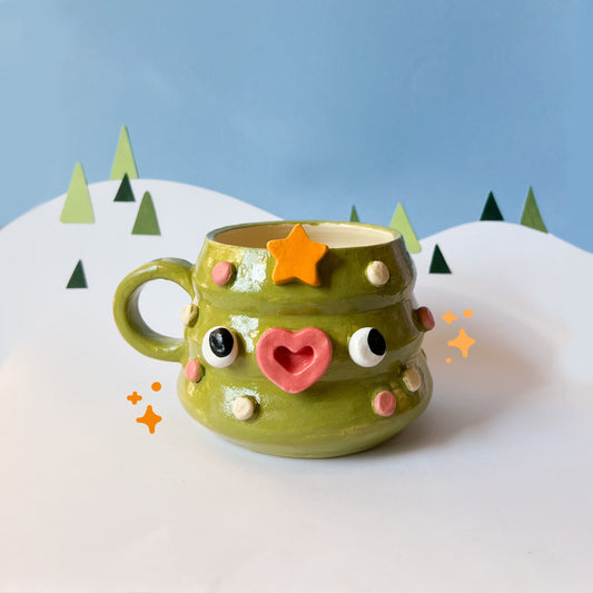 Christmas tree mug