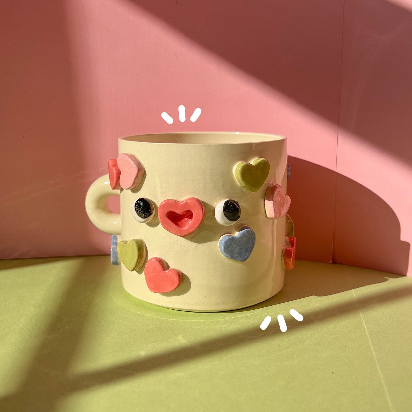 Candy heart mug