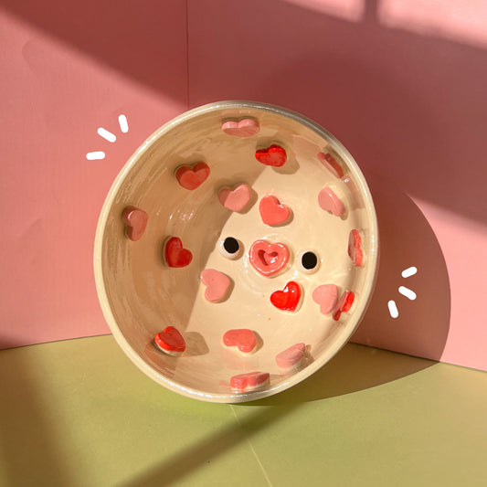 Heart cereal bowl