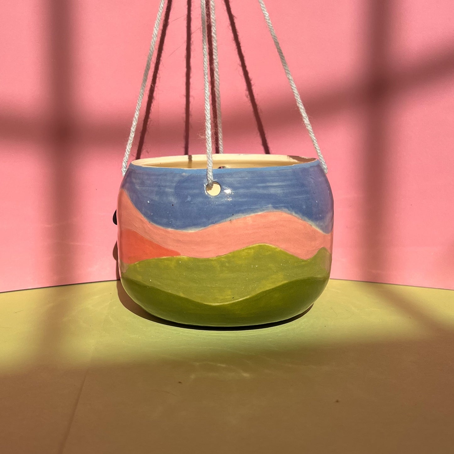 Landscape hanging planter